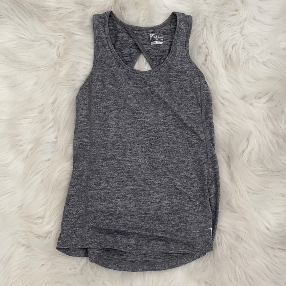 Old navy heather grey active wear top